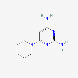 2,4-Diamino-6-piperidinopyrimidine chemical structure (CAS 24867-26-3)