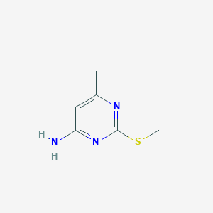 6-Methyl-2-(methylthio)pyrimidin-4-amine chemical structure (CAS 24888-93-5)