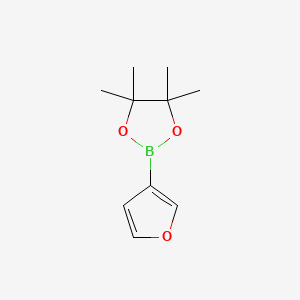 2-(3-Furanyl)-4,4,5,5-tetramethyl-1,3,2-dioxaborolane chemical structure (CAS 248924-59-6)