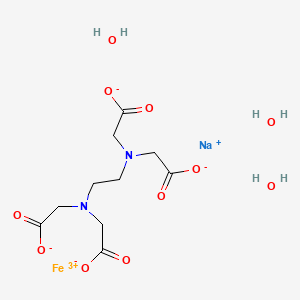 Ethylenediaminetetraaceticacidferricsodiumsalttrihydrate chemical structure (CAS 2489531-02-2)