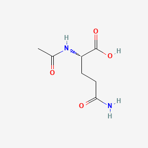 Ac-L-Gln-OH chemical structure (CAS 2490-97-3)