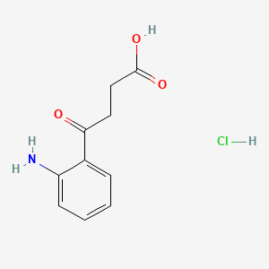 4-(2-Aminophenyl)-4-oxobutanoic acid hydrochloride chemical structure (CAS 2490412-71-8)