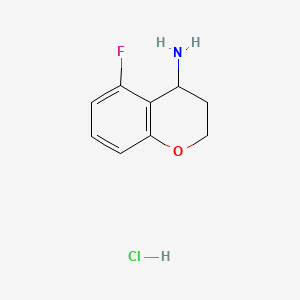 5-Fluorochroman-4-amine hydrochloride chemical structure (CAS 2490709-40-3)