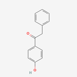 1-(4-Hydroxyphenyl)-2-phenylethanone chemical structure (CAS 2491-32-9)