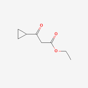 Ethyl 3-cyclopropyl-3-oxopropanoate chemical structure (CAS 24922-02-9)