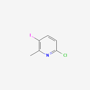6-Chloro-3-iodo-2-methylpyridine chemical structure (CAS 249291-79-0)