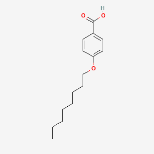 4-(Octyloxy)benzoic acid chemical structure (CAS 2493-84-7)