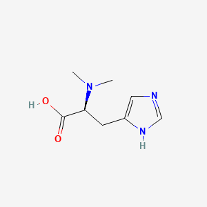 (S)-2-(Dimethylamino)-3-(1H-imidazol-4-yl)propanoic acid chemical structure (CAS 24940-57-6)