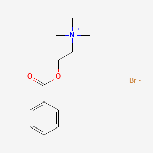 2-(Benzoyloxy)-N,N,N-trimethylethanaminium bromide chemical structure (CAS 24943-60-0)