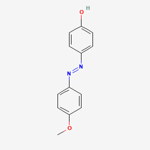 4-((4-Methoxyphenyl)diazenyl)phenol chemical structure (CAS 2496-25-5)