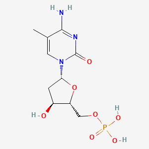 5-Methyl-2'-deoxycytidine 5'-monophosphate chemical structure (CAS 2498-41-1)