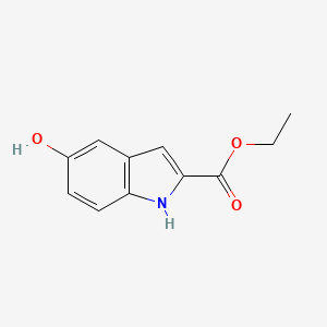 Ethyl 5-hydroxyindole-2-carboxylate chemical structure (CAS 24985-85-1)