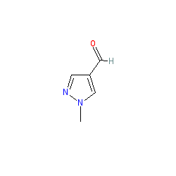 1-Methyl-1H-pyrazole-4-carbaldehyde chemical structure (CAS 25016-11-9)