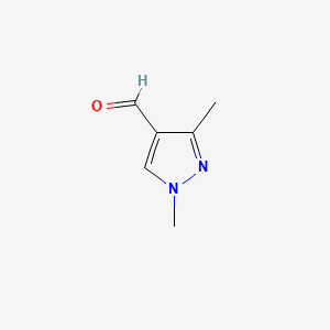 1,3-Dimethyl-1H-pyrazole-4-carbaldehyde chemical structure (CAS 25016-12-0)
