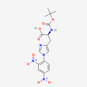 Boc-His(Dnp)-OH chemical structure (CAS 25024-53-7)