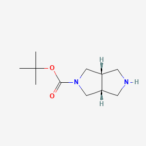 cis-2-Boc-Hexahydropyrrol[3,4-c]pyrrole chemical structure (CAS 250275-15-1)