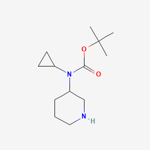 N-Boc-N-(3-piperidyl)cyclopropylamine chemical structure (CAS 250275-24-2)
