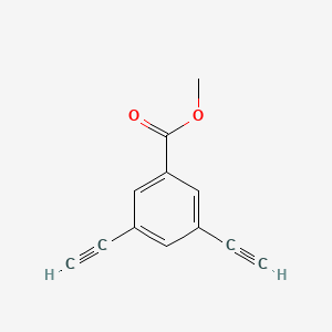 Methyl 3,5-diethynylbenzoate chemical structure (CAS 250288-94-9)