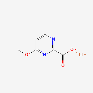 Lithium 4-methoxypyrimidine-2-carboxylate chemical structure (CAS 2503205-23-8)