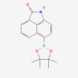 6-(4,4,5,5-Tetramethyl-1,3,2-dioxaborolan-2-yl)benzo[cd]indol-2(1H)-one chemical structure (CAS 2504241-18-1)