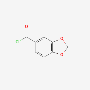 Piperonyloyl chloride chemical structure (CAS 25054-53-9)