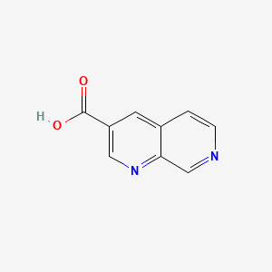 1,7-Naphthyridine-3-carboxylic acid chemical structure (CAS 250674-49-8)
