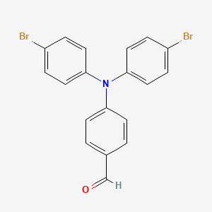 4-(Bis(4-bromophenyl)amino)benzaldehyde chemical structure (CAS 25069-38-9)