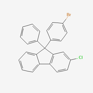 9-(4-Bromophenyl)-2-chloro-9-phenyl-9H-fluorene chemical structure (CAS 2507802-09-5)