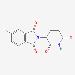 2-(2,6-Dioxopiperidin-3-yl)-5-iodoisoindoline-1,3-dione chemical structure (CAS 2509137-01-1)