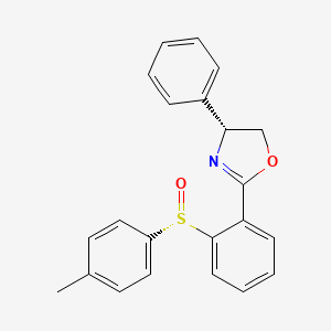 (R)-4-Phenyl-2-(2-((S)-p-tolylsulfinyl)phenyl)-4,5-dihydrooxazole chemical structure (CAS 2509221-06-9)