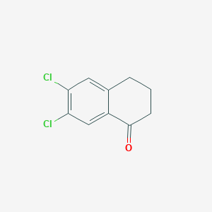 6,7-Dichloro-3,4-dihydronaphthalen-1(2H)-one chemical structure (CAS 25095-57-2)