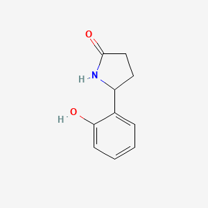 5-(2-Hydroxyphenyl)pyrrolidin-2-one chemical structure (CAS 25097-93-2)