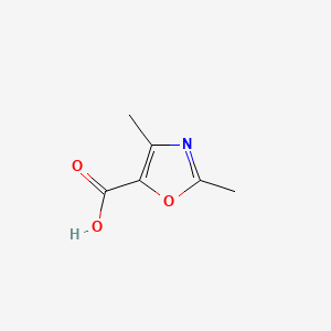 2,4-Dimethyloxazole-5-carboxylic acid chemical structure (CAS 2510-37-4)