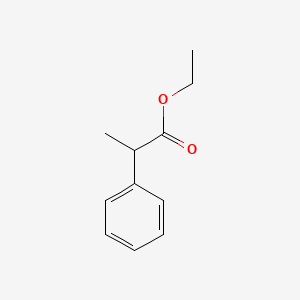 Ethyl 2-phenylpropanoate chemical structure (CAS 2510-99-8)