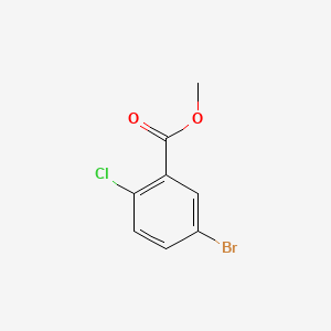 Methyl 5-bromo-2-chlorobenzoate chemical structure (CAS 251085-87-7)