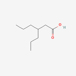 3-Propylhexanoic acid chemical structure (CAS 25110-61-6)