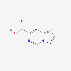 Pyrrolo[1,2-c]pyrimidine-3-carboxylic acid chemical structure (CAS 251102-27-9)