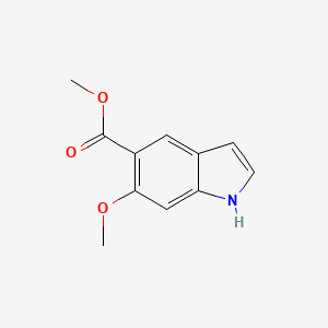 Methyl 6-methoxy-1H-indole-5-carboxylate chemical structure (CAS 251107-30-9)