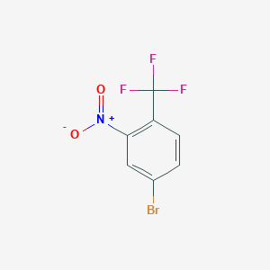 4-Bromo-2-nitro-1-(trifluoromethyl)benzene chemical structure (CAS 251115-21-6)
