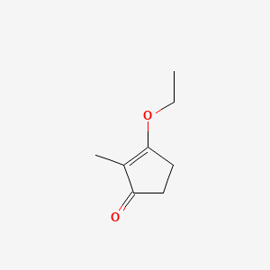 3-Ethoxy-2-methylcyclopent-2-en-1-one chemical structure (CAS 25112-86-1)