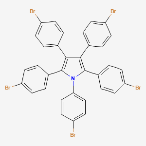 1,2,3,4,5-Pentakis(4-bromophenyl)-1H-pyrrole chemical structure (CAS 2511320-36-6)