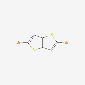 2,5-Dibromothieno[3,2-b]thiophene chemical structure (CAS 25121-87-3)