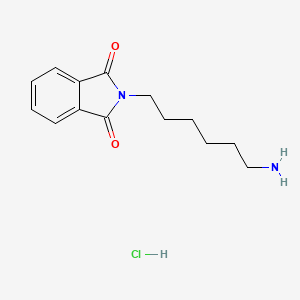 2-(6-Aminohexyl)isoindoline-1,3-dione hydrochloride chemical structure (CAS 2512185-84-9)