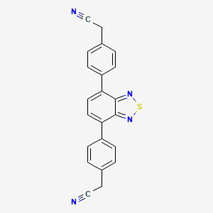 2,2'-(Benzo[c][1,2,5]thiadiazole-4,7-diylbis(4,1-phenylene))diacetonitrile chemical structure (CAS 2512845-03-1)