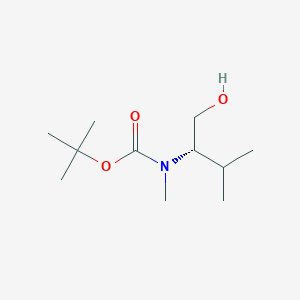 (S)-tert-Butyl (1-hydroxy-3-methylbutan-2-yl)(methyl)carbamate chemical structure (CAS 251320-63-5)