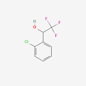 1-(2-Chlorophenyl)-2,2,2-trifluoroethanol chemical structure (CAS 251352-64-4)