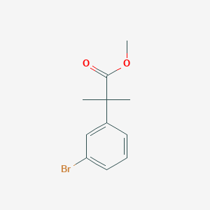 Methyl 2-(3-bromophenyl)-2-methylpropanoate chemical structure (CAS 251458-15-8)