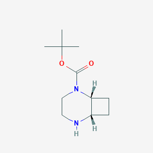 rel-(1R,6S)-tert-Butyl 2,5-diazabicyclo[4.2.0]octane-2-carboxylate chemical structure (CAS 2514607-31-7)