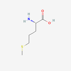 (2S)-2-Amino-5-(methylsulfanyl)pentanoic acid chemical structure (CAS 25148-30-5)