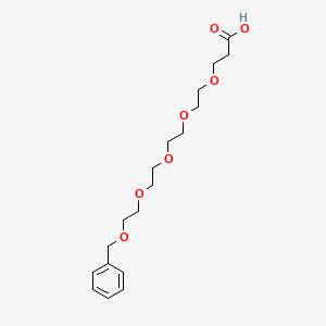 1-Phenyl-2,5,8,11,14-pentaoxaheptadecan-17-oic acid chemical structure (CAS 2514948-41-3)